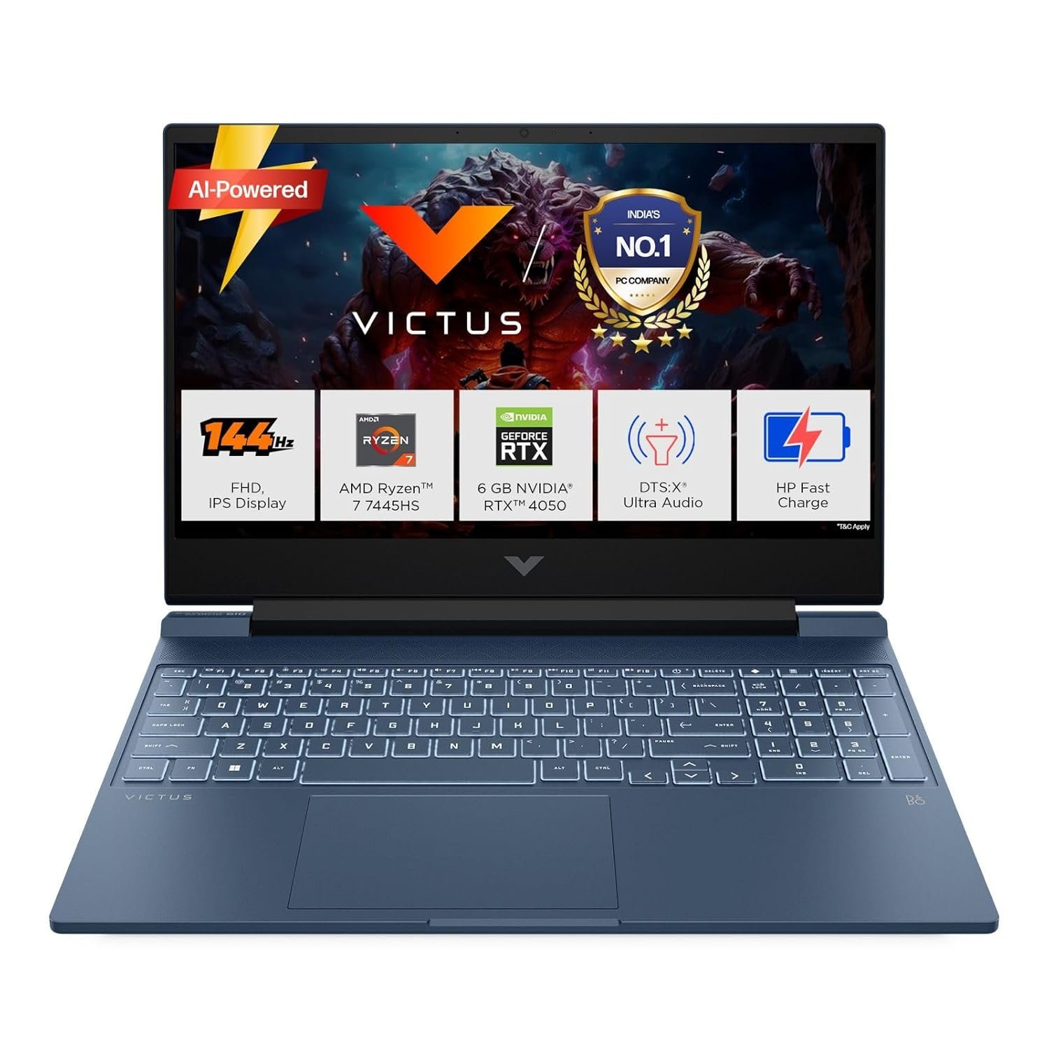 HP Victus, AMD Ryzen 7 7445HS, 6GB RTX 4050